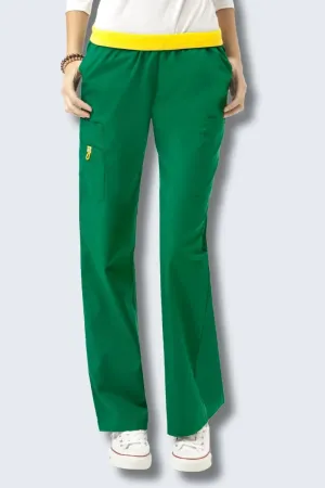 5016 Wonderwink Quebec Full Elastic Cargo Scrubs Pant