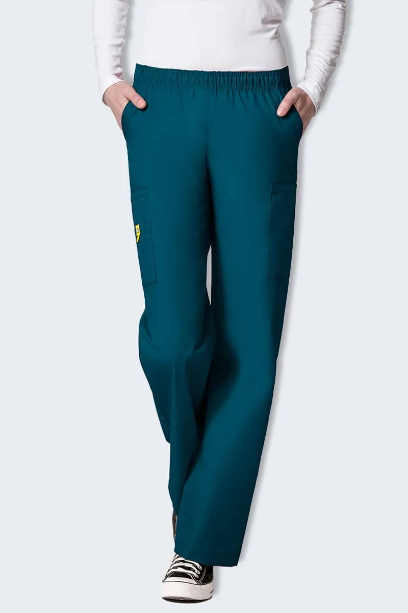 5016 Wonderwink Quebec Full Elastic Cargo Scrubs Pant