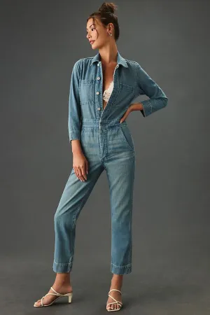 AMO Skip denim overalls, indigo