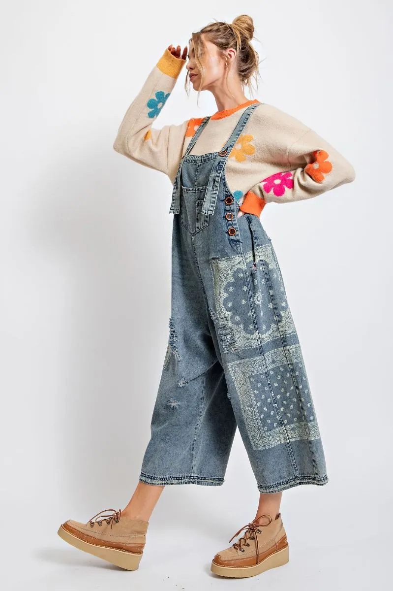 BANDANA LOOSE FIT OVERALLS