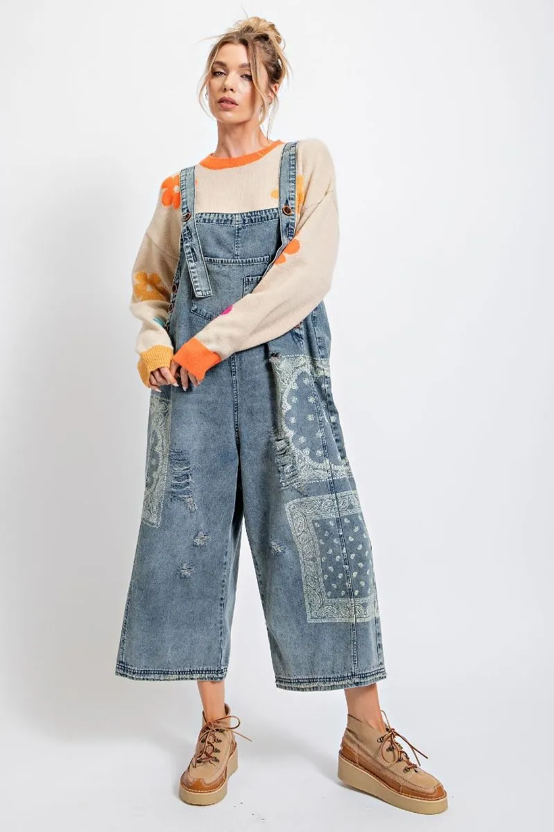 BANDANA LOOSE FIT OVERALLS