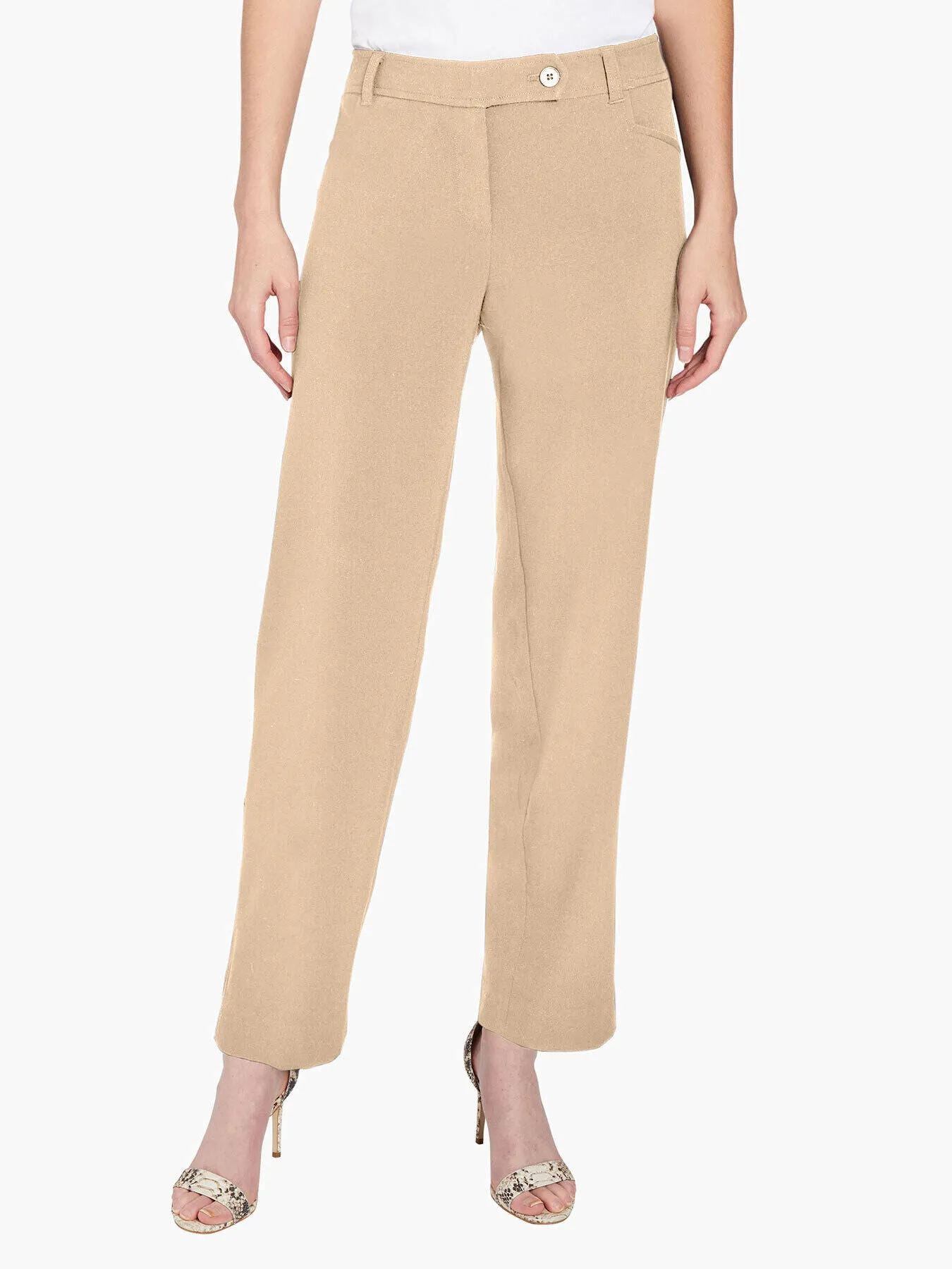 Bi-Stretch Straight Leg Pants