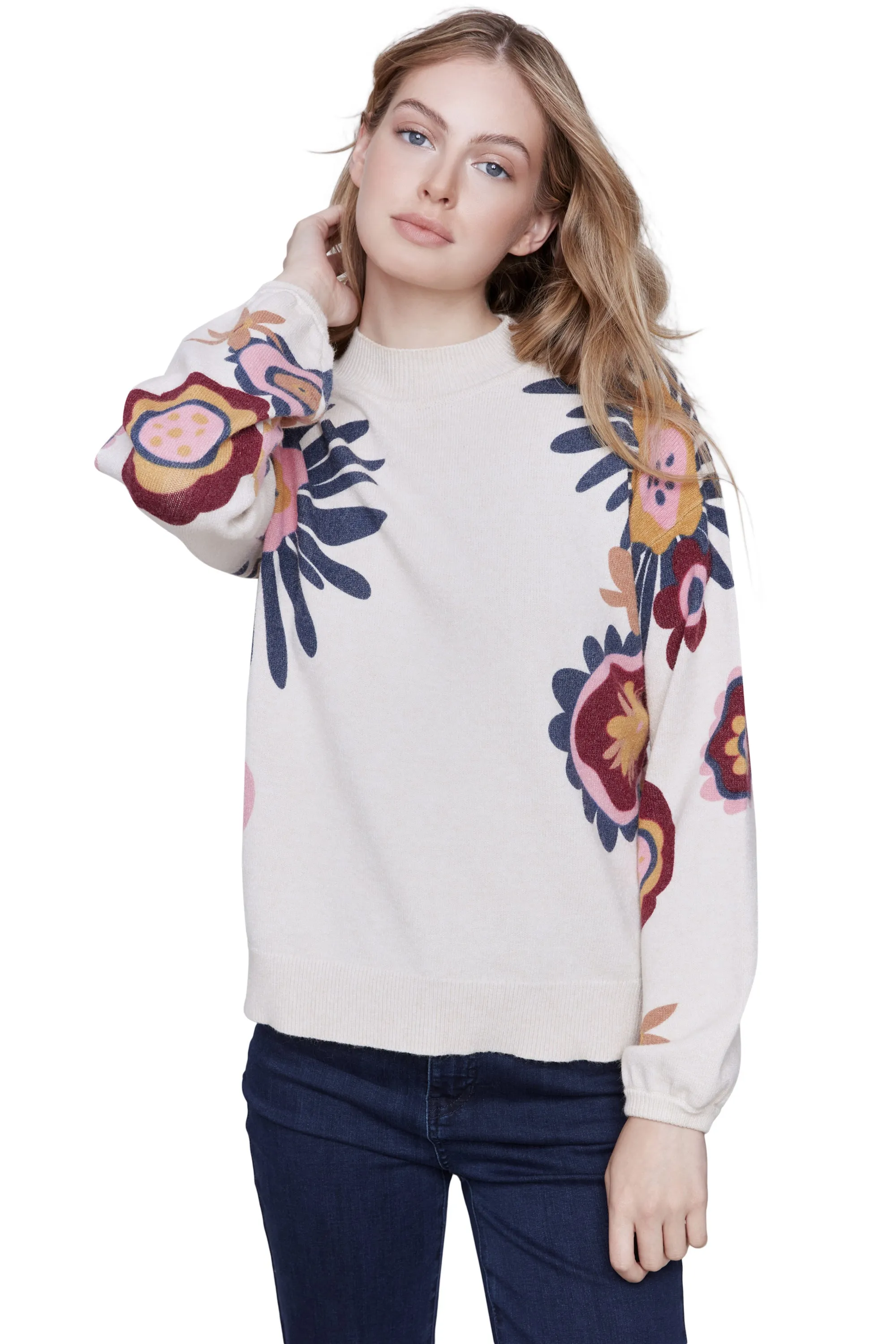 Big Blooms Sweater