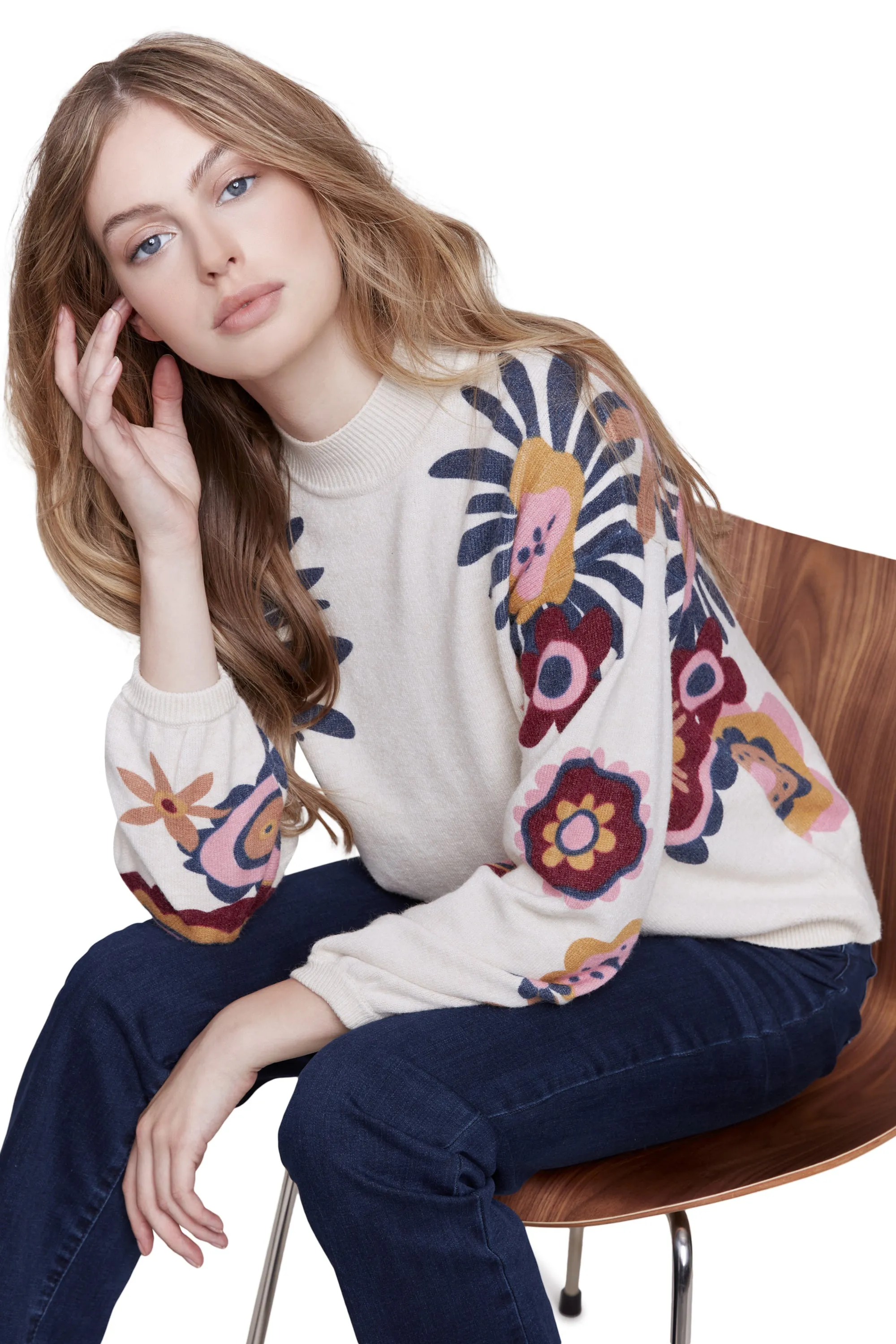 Big Blooms Sweater