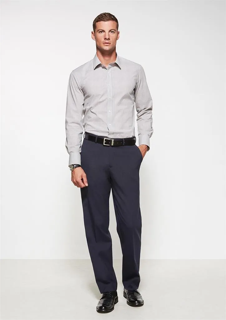 Biz Corporates Mens Comfort Wool Stretch Flat Front Pant (74012)