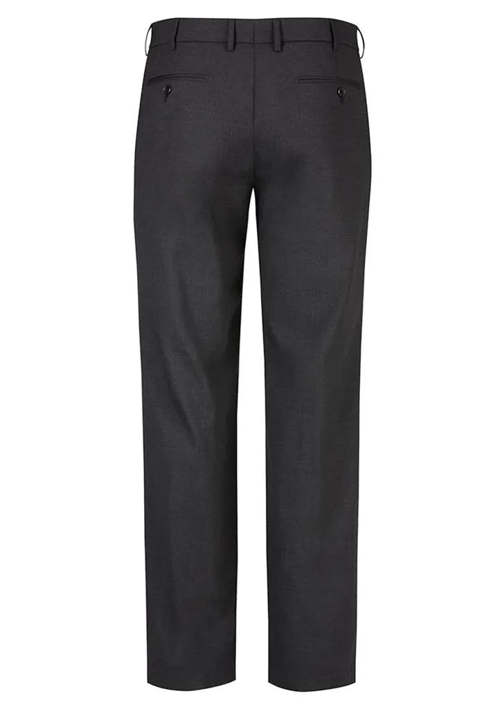 Biz Corporates Mens Comfort Wool Stretch Flat Front Pant (74012)