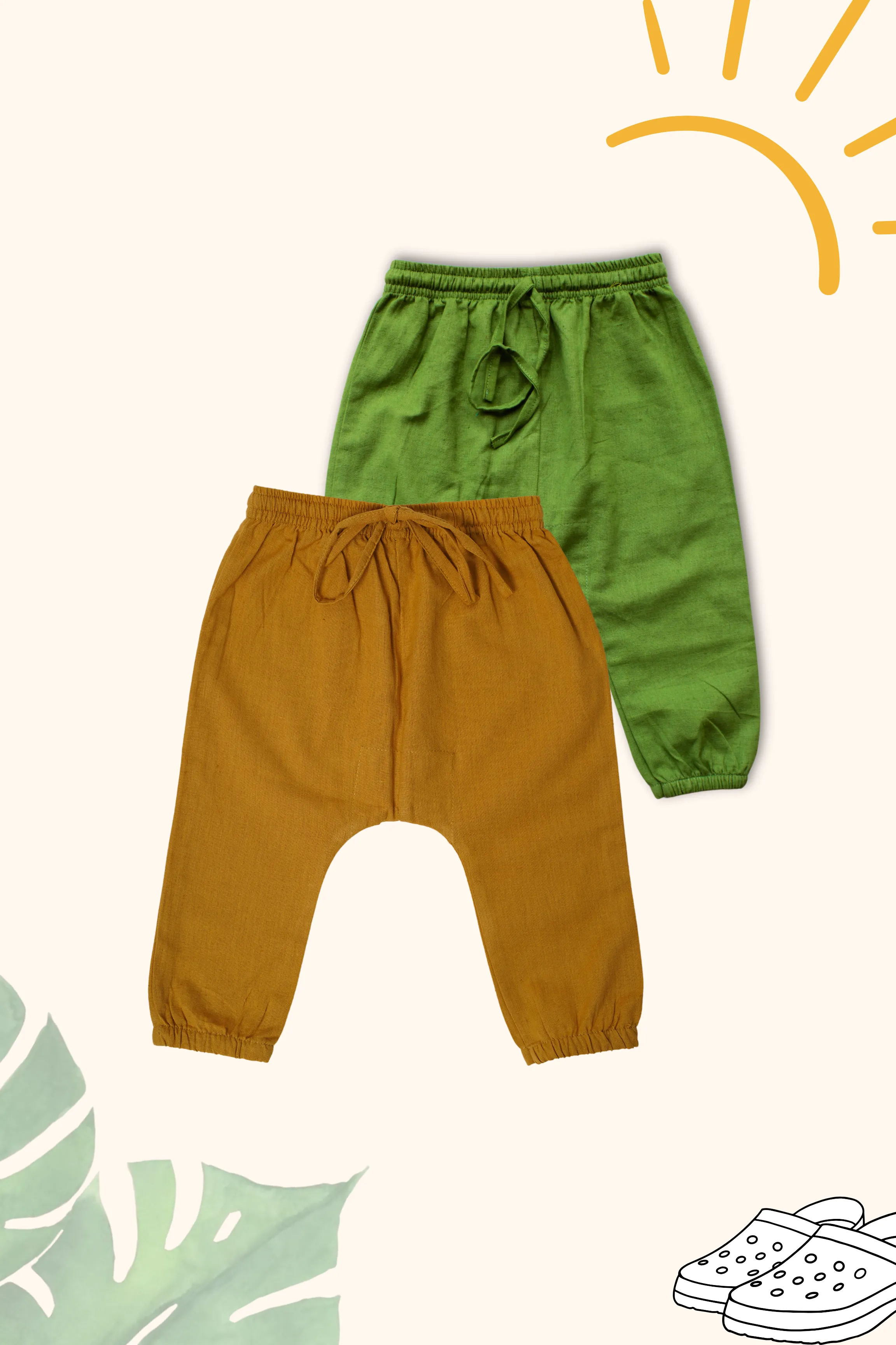 Boys Pure Cotton Miyani Pants Combo