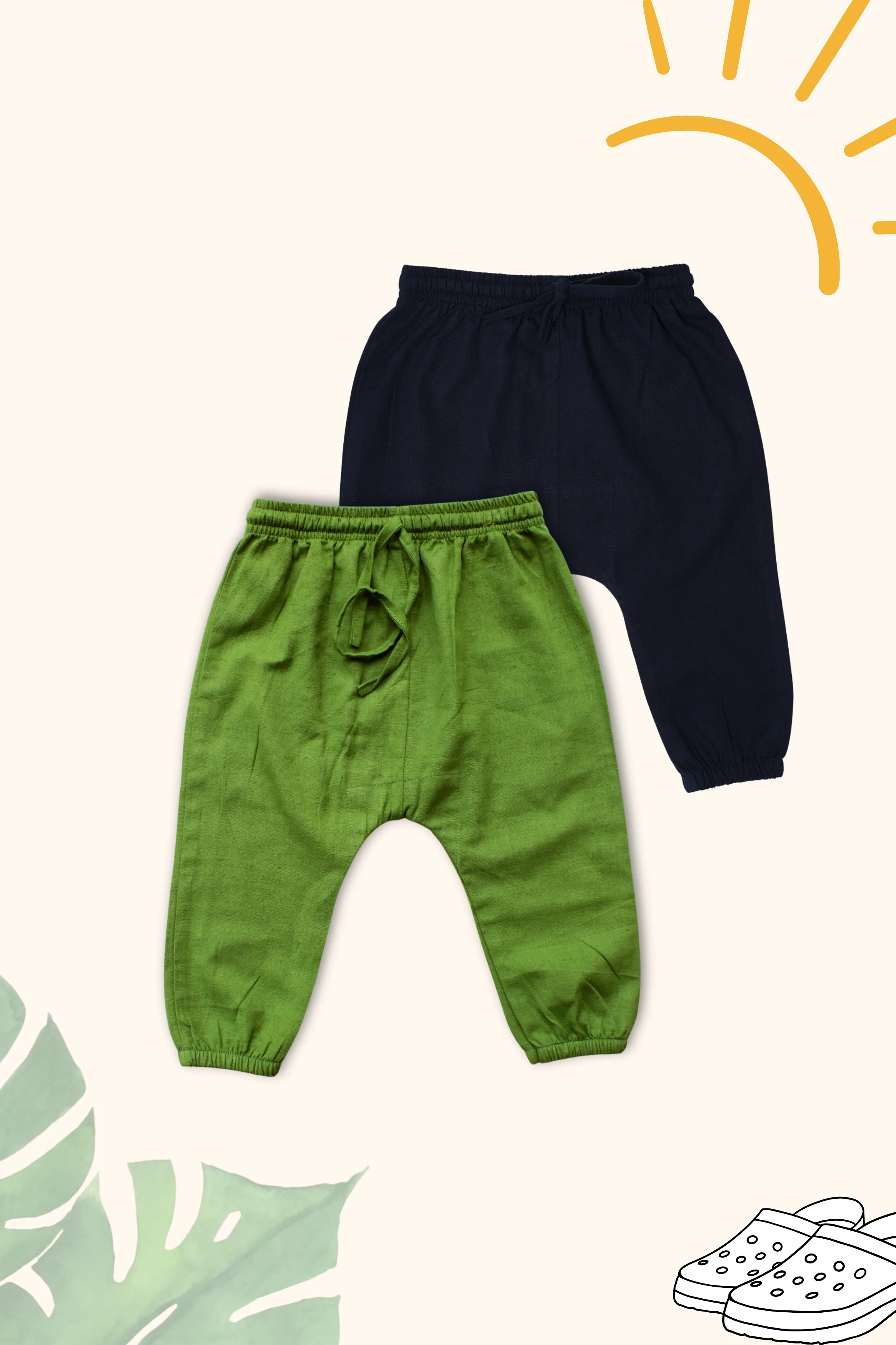 Boys Pure Cotton Miyani Pants Combo