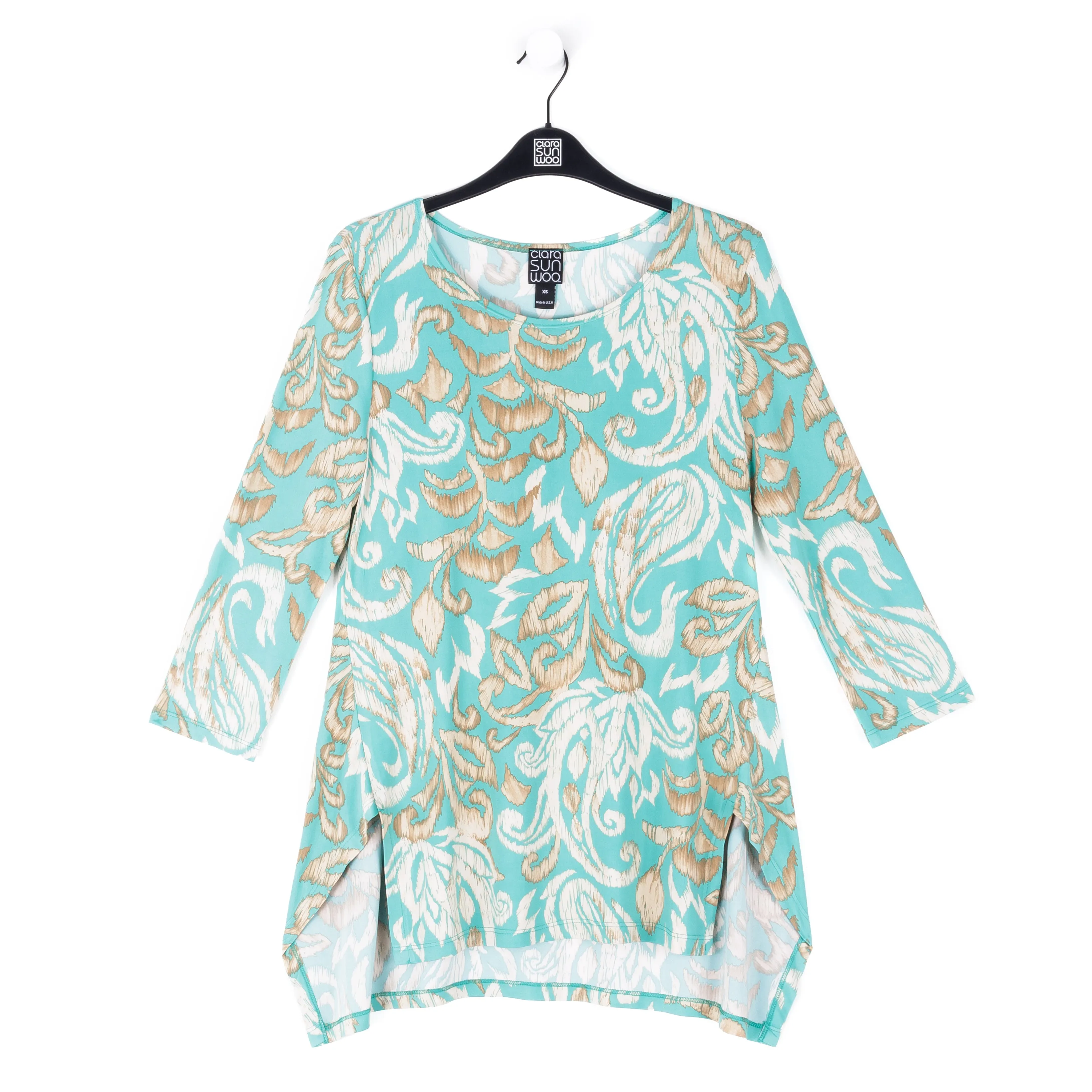 Butter Knit - Parachute Hem Tunic - Paisley Lotus - Final Sale!