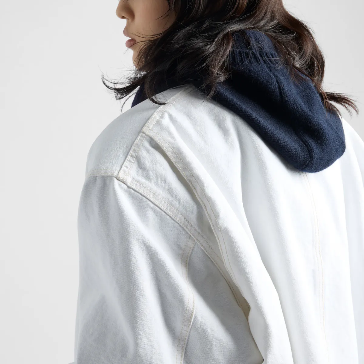 Canvas blouson jacket