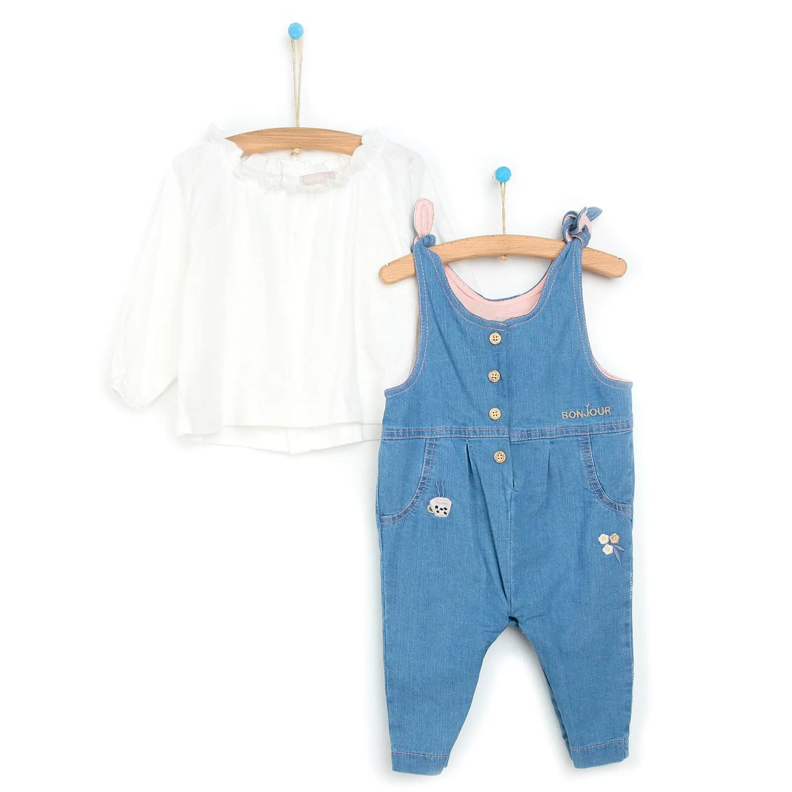 Cassiope Overall Shorts-Sweatshirt - Blue