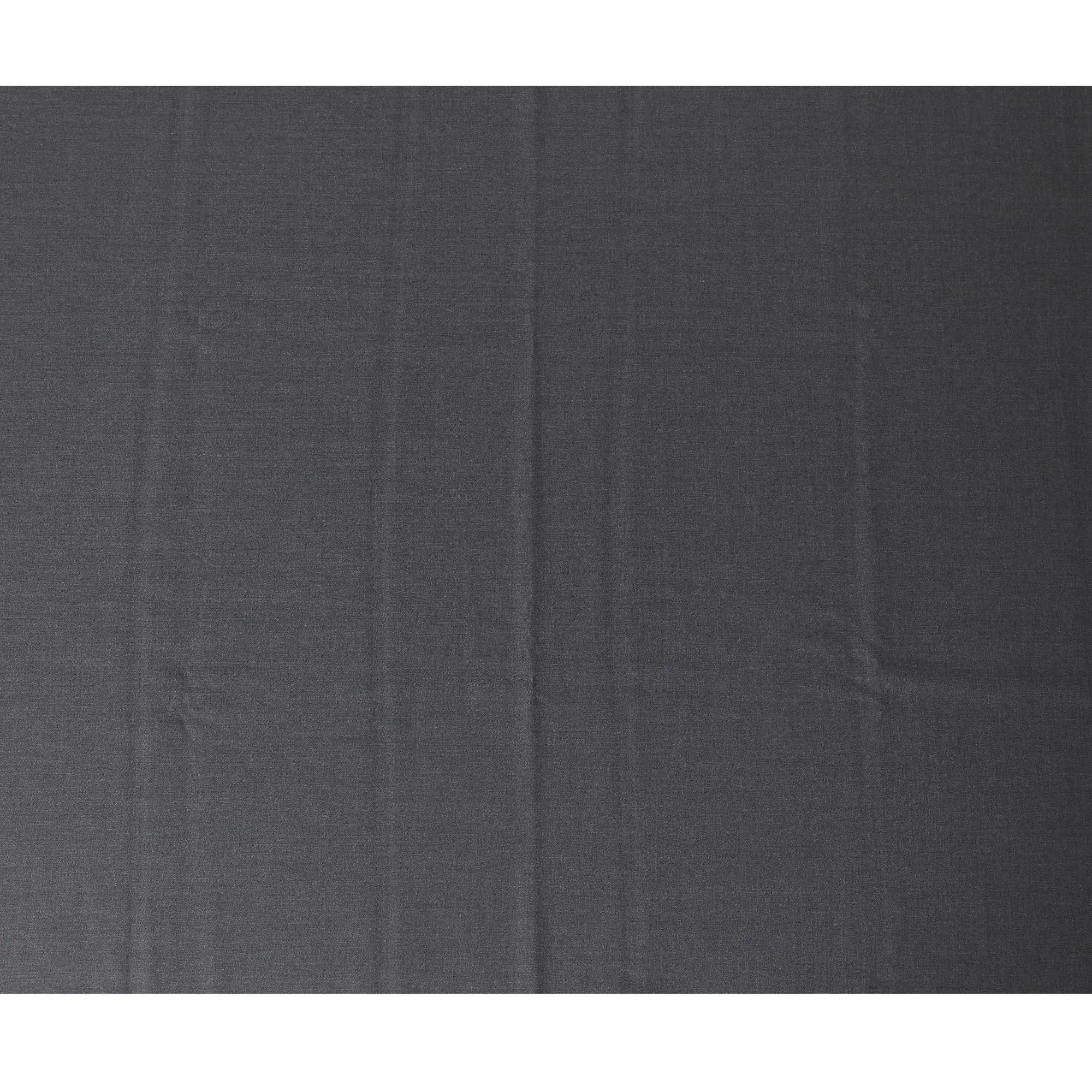 Charcoal grey Plain Super 150's Italian Merino All wool suiting fabric -D17298