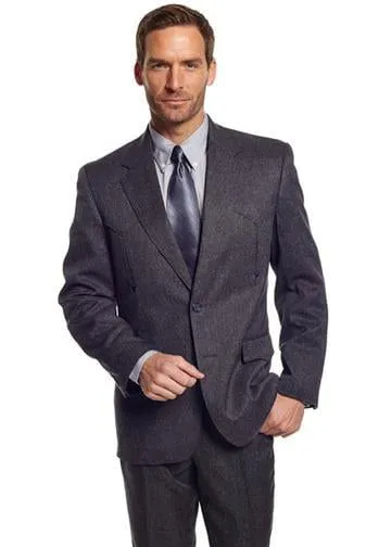 Circle S Mens Charcoal Polyester Vegas Sportcoat Jacket Blazer 50 LX