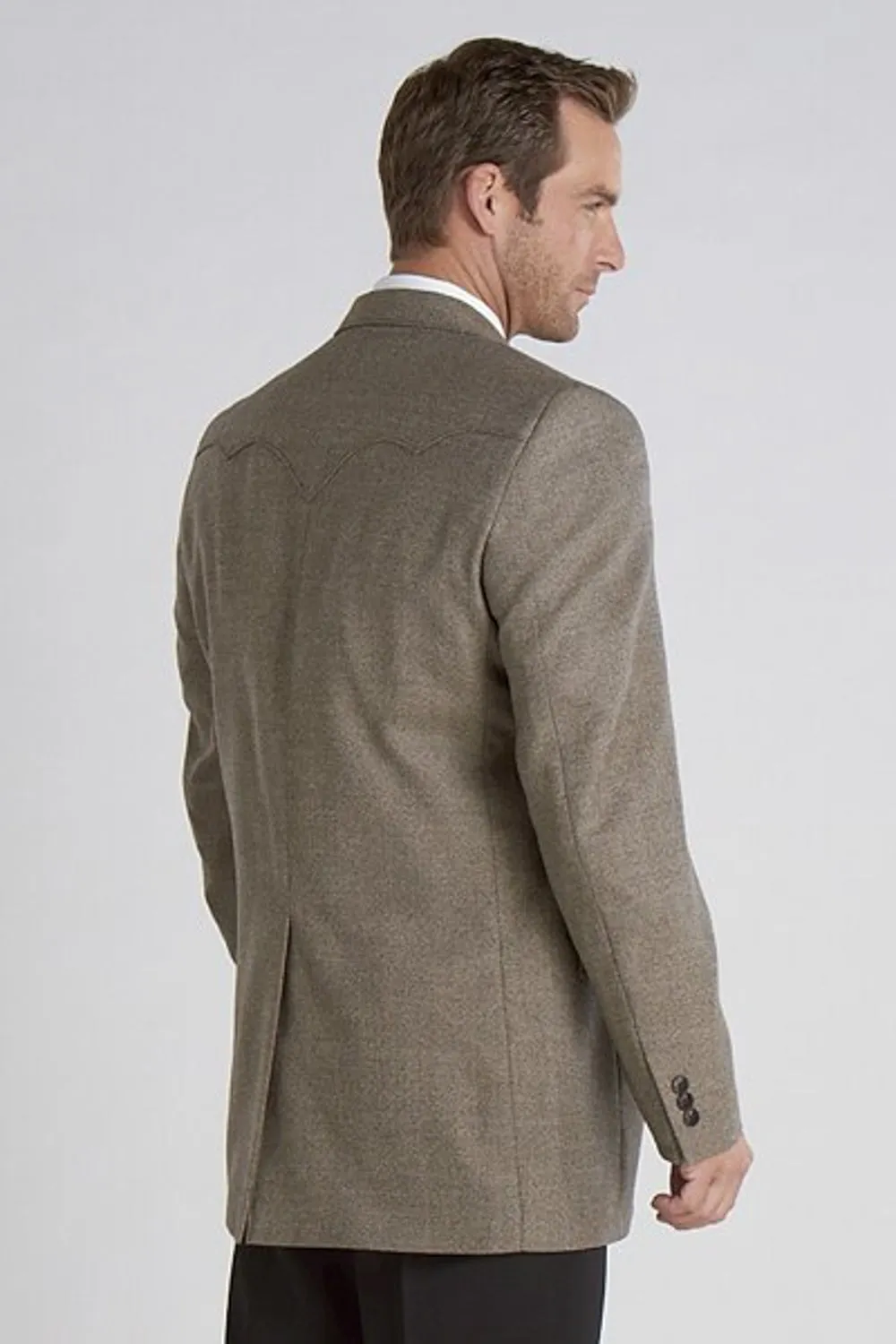 Circle S Mens Donegal Brown Wool Blend Plano Sport Coat 44 L