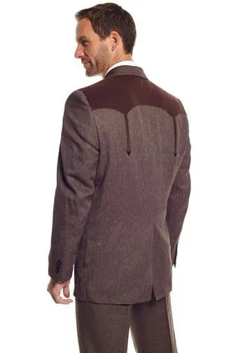 Circle S Mens Heather Chestnut Polyester Boise Sportcoat Jacket Blazer 42 R