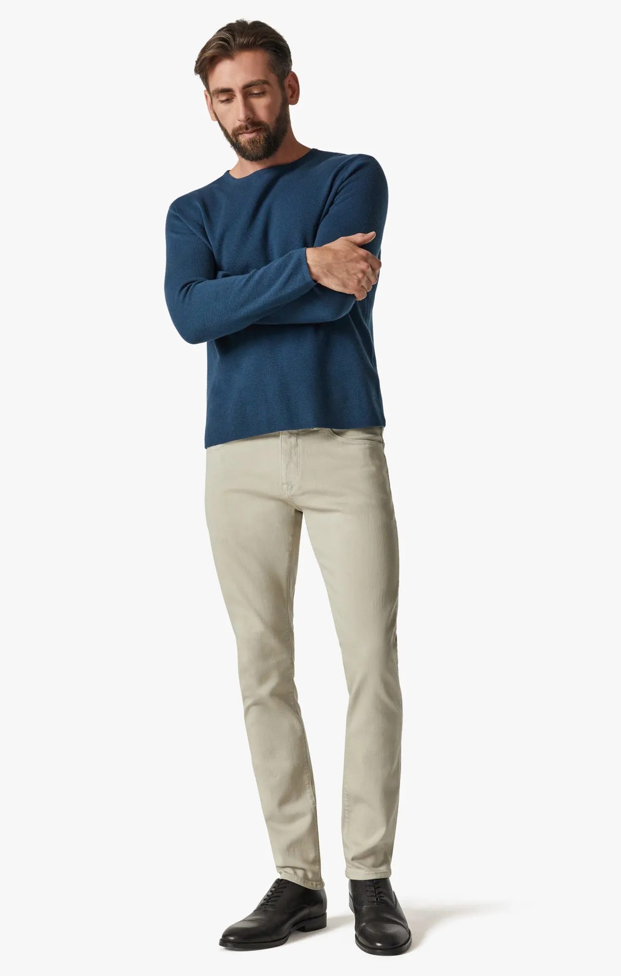 Cool Tapered Leg Pants In Stone Comfort