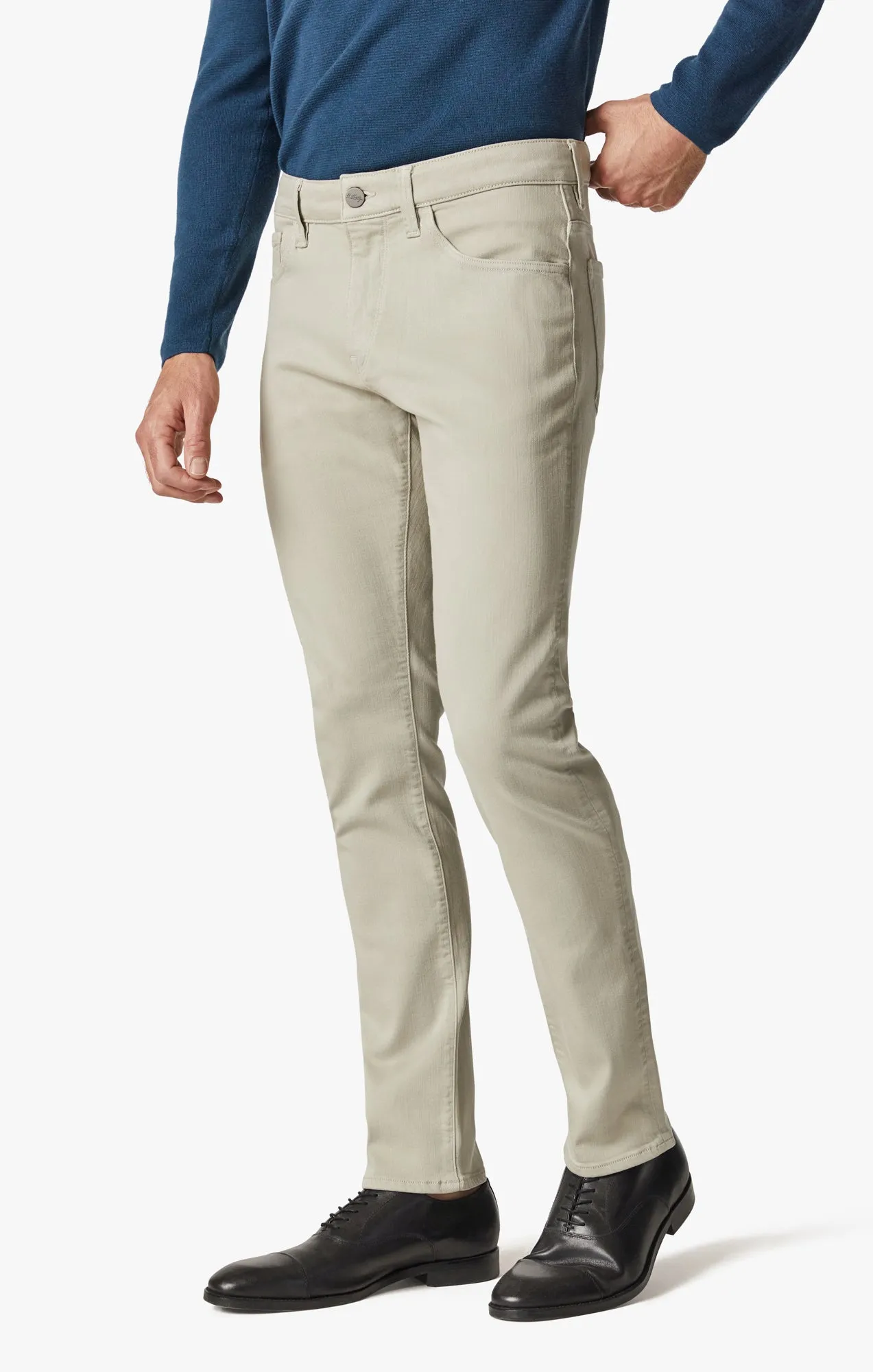 Cool Tapered Leg Pants In Stone Comfort