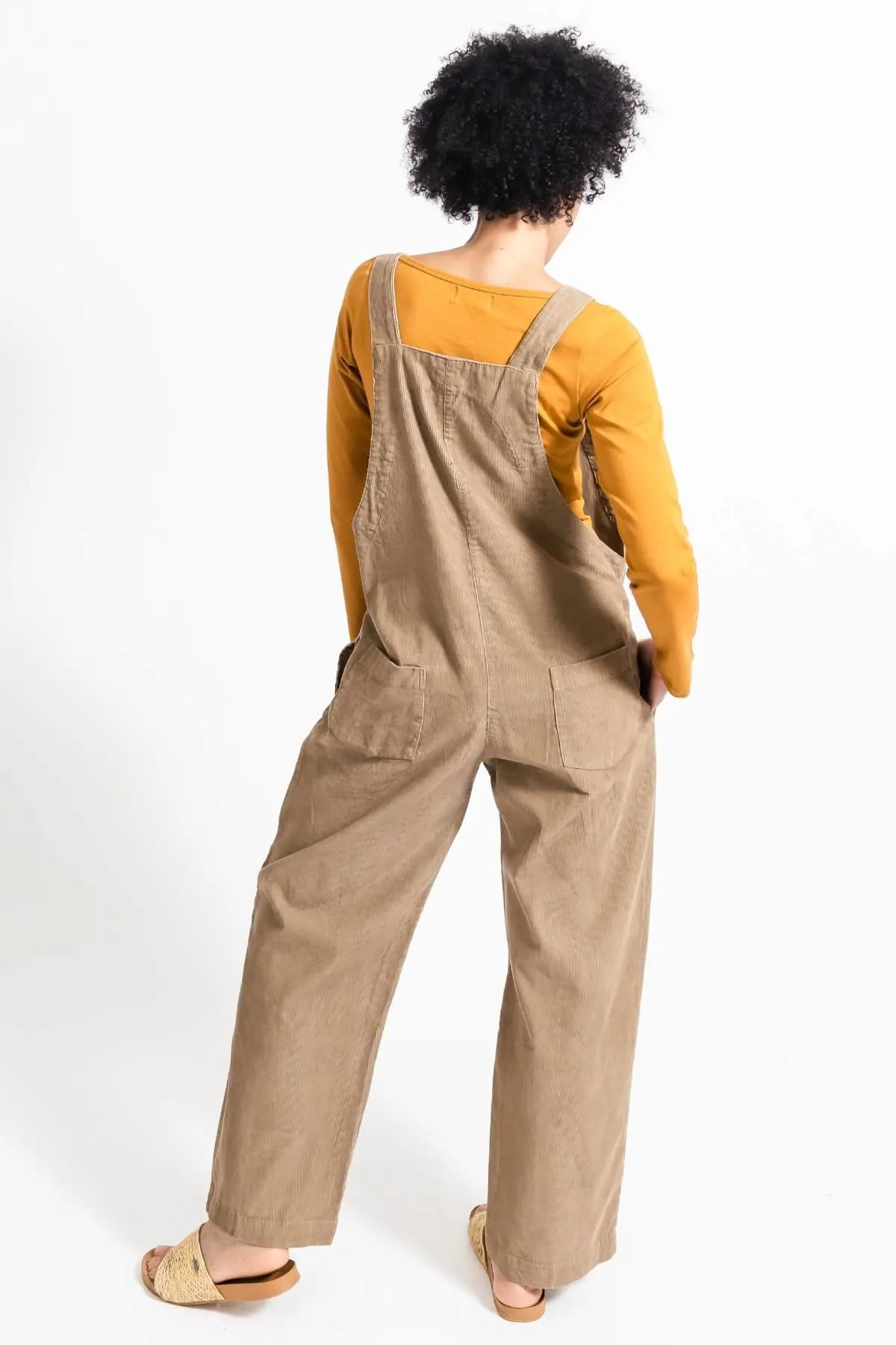 Corduroy Overalls - Sand