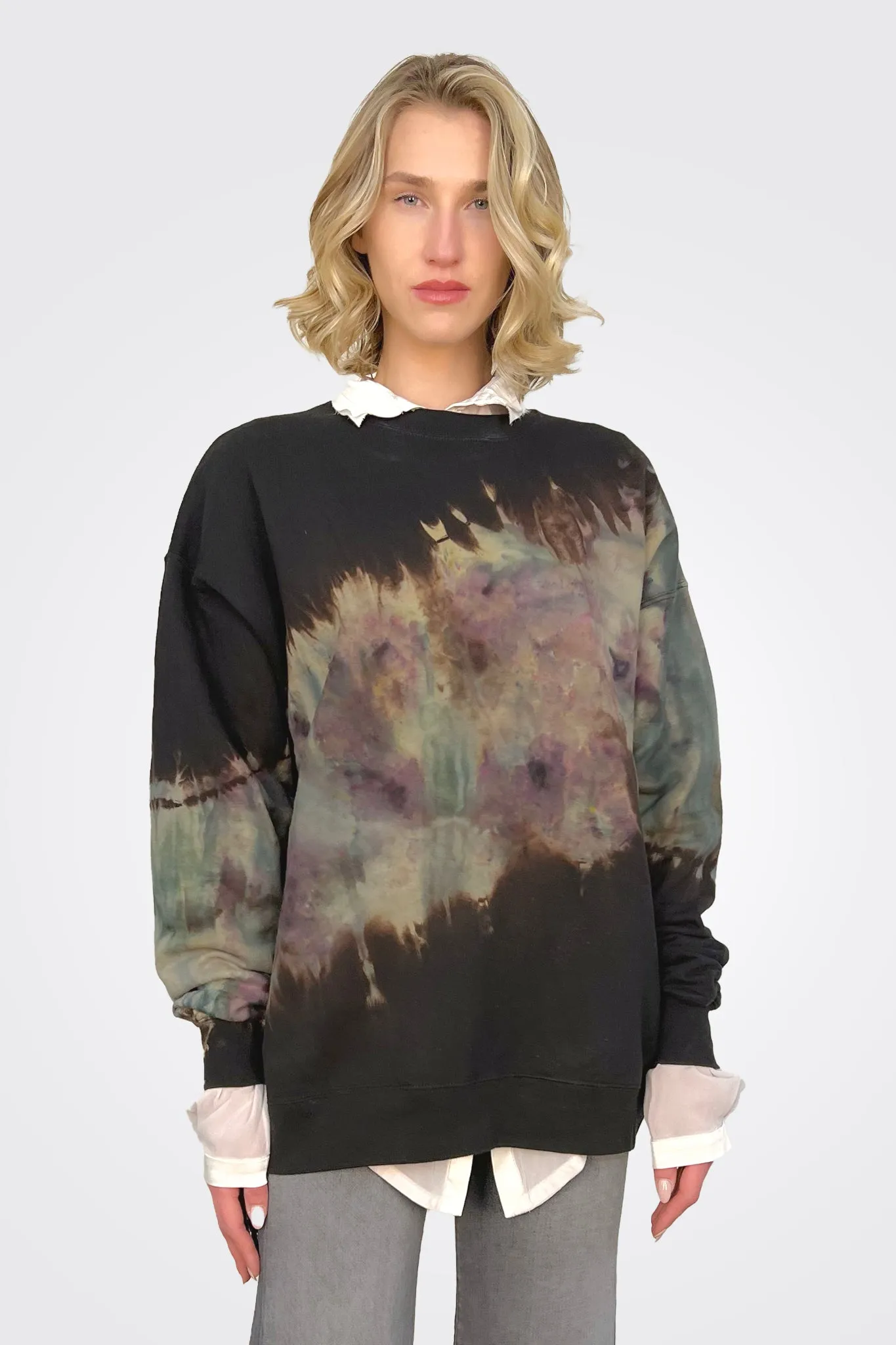 Crewneck Dye Sweatshirt - Storm