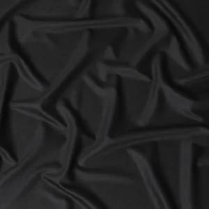 Dark charcoal grey Plain Premium pure Italian all wool suiting fabric-D14805