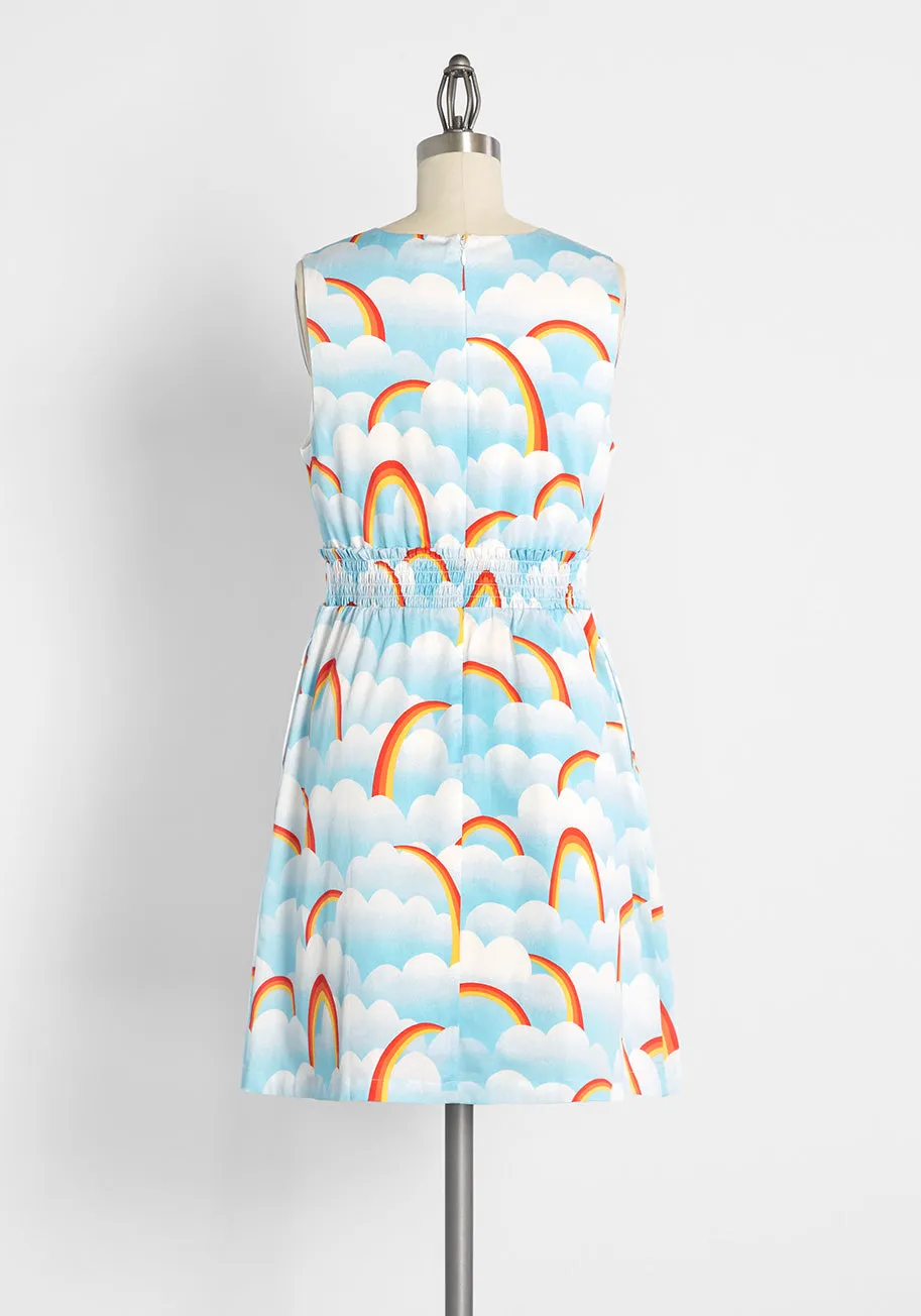 Dreamscape Sky Park Fit and Flare Dress