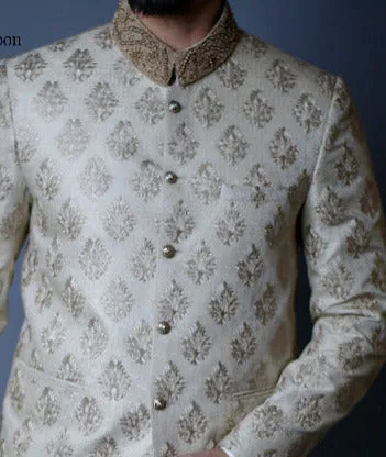 ER PC 2045 Gold Beige Hand Work Prince Coat