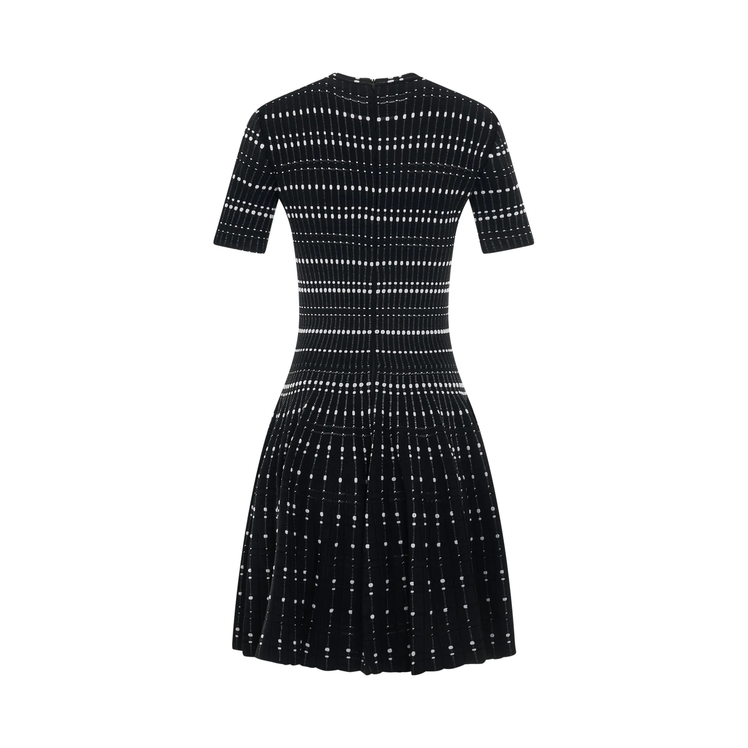 Flard Mini Dress in Black/White