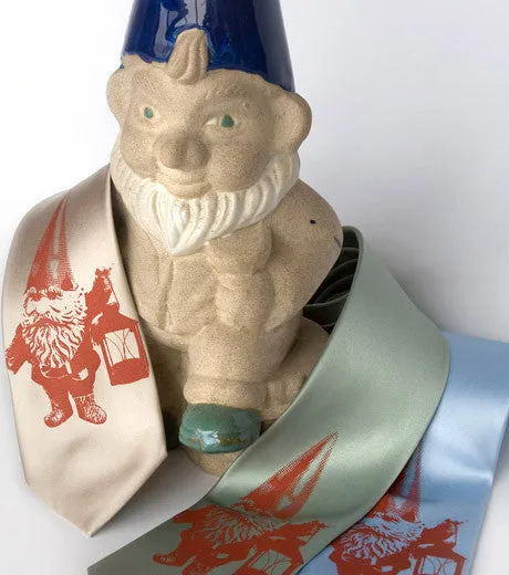 Gnomeland Security Silk Necktie