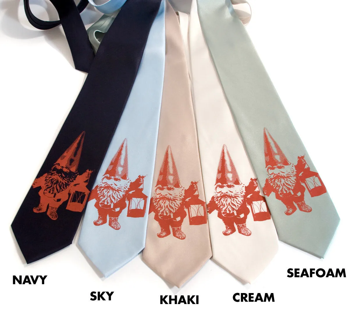 Gnomeland Security Silk Necktie