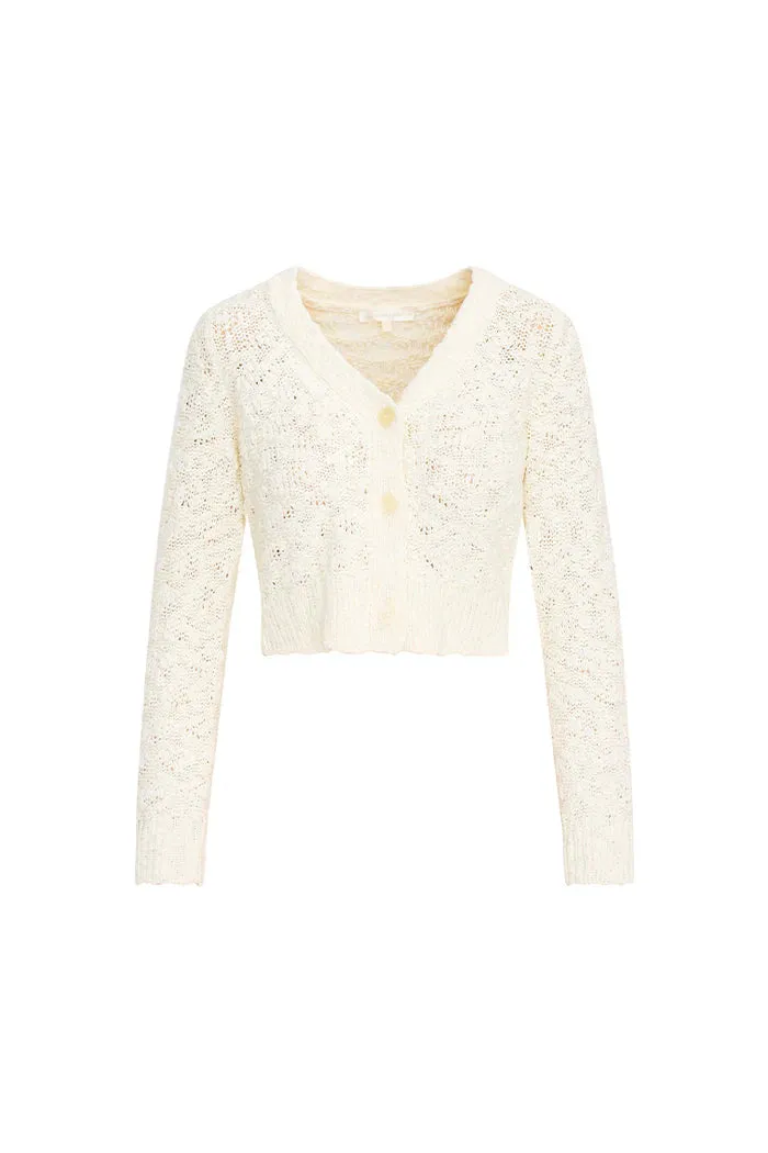 Hyacinth Cardigan - White [LoveShackFancy]