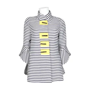 IC Collection Striped Jacket in Navy  - 5640J - Size S Only!