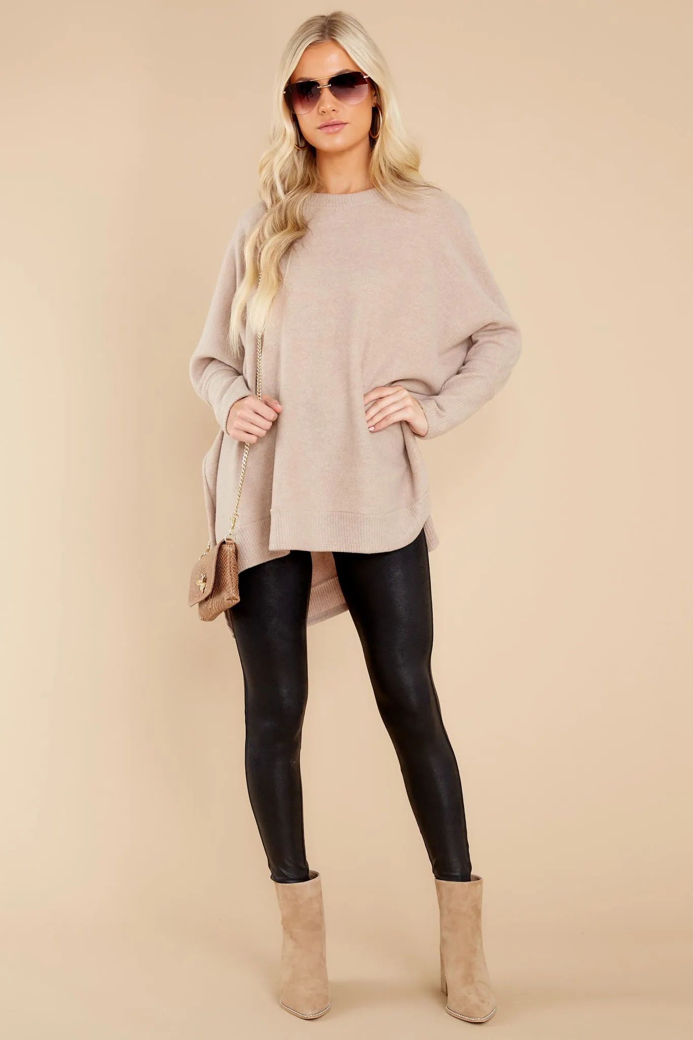 Just What I Need Taupe Top