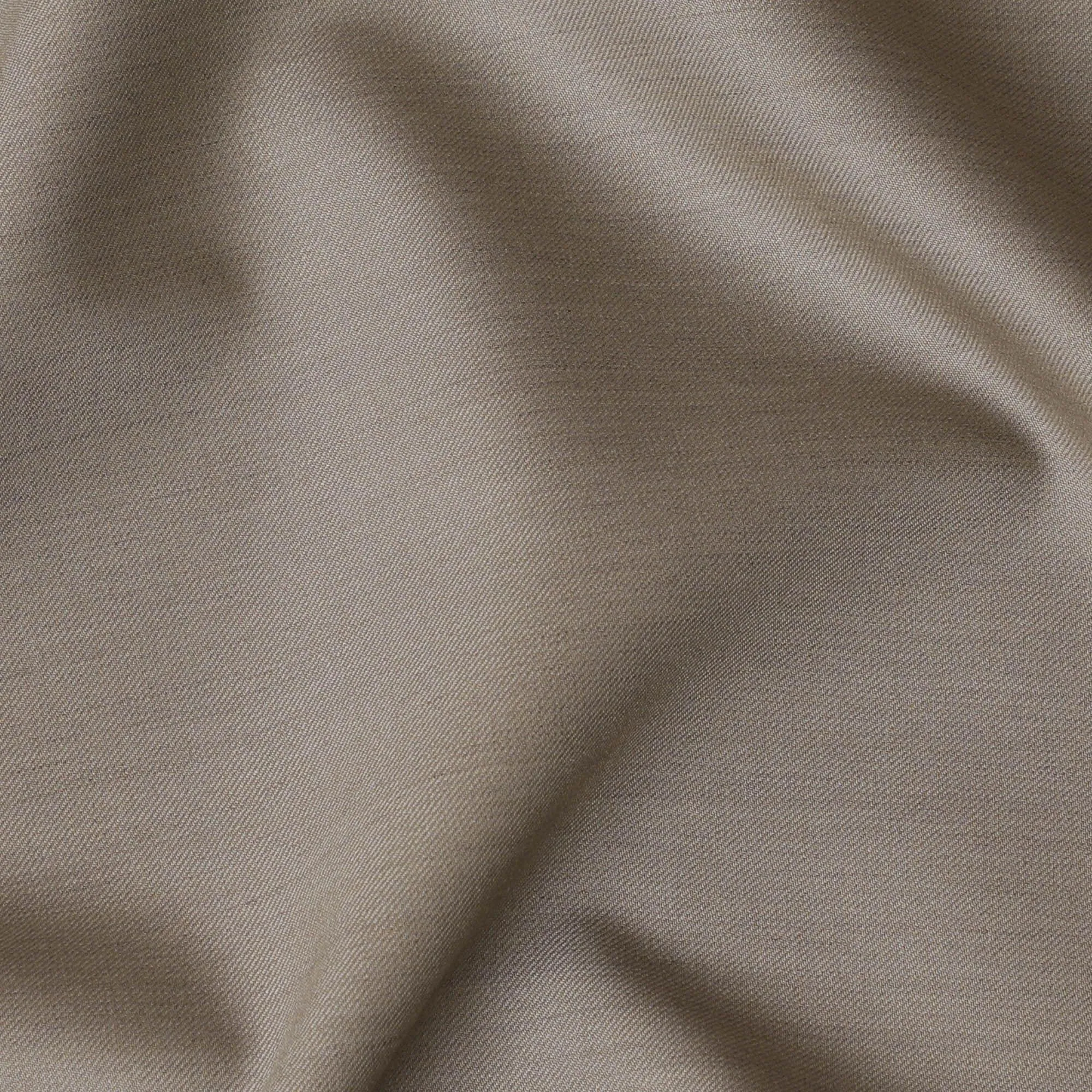 Khaki beige Plain Premium pure Italian Super 150's Australian merino wool suiting fabric-D16477