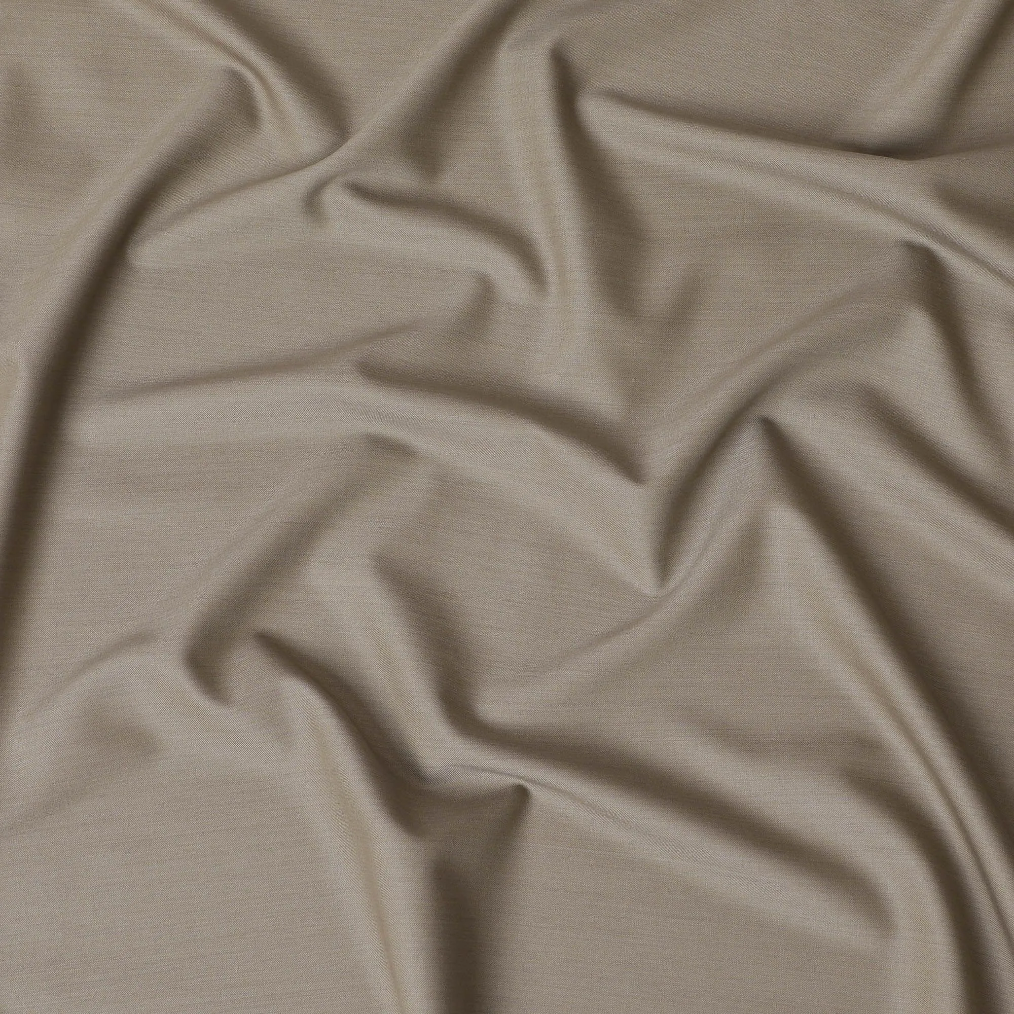 Khaki beige Plain Premium pure Italian Super 150's Australian merino wool suiting fabric-D16477