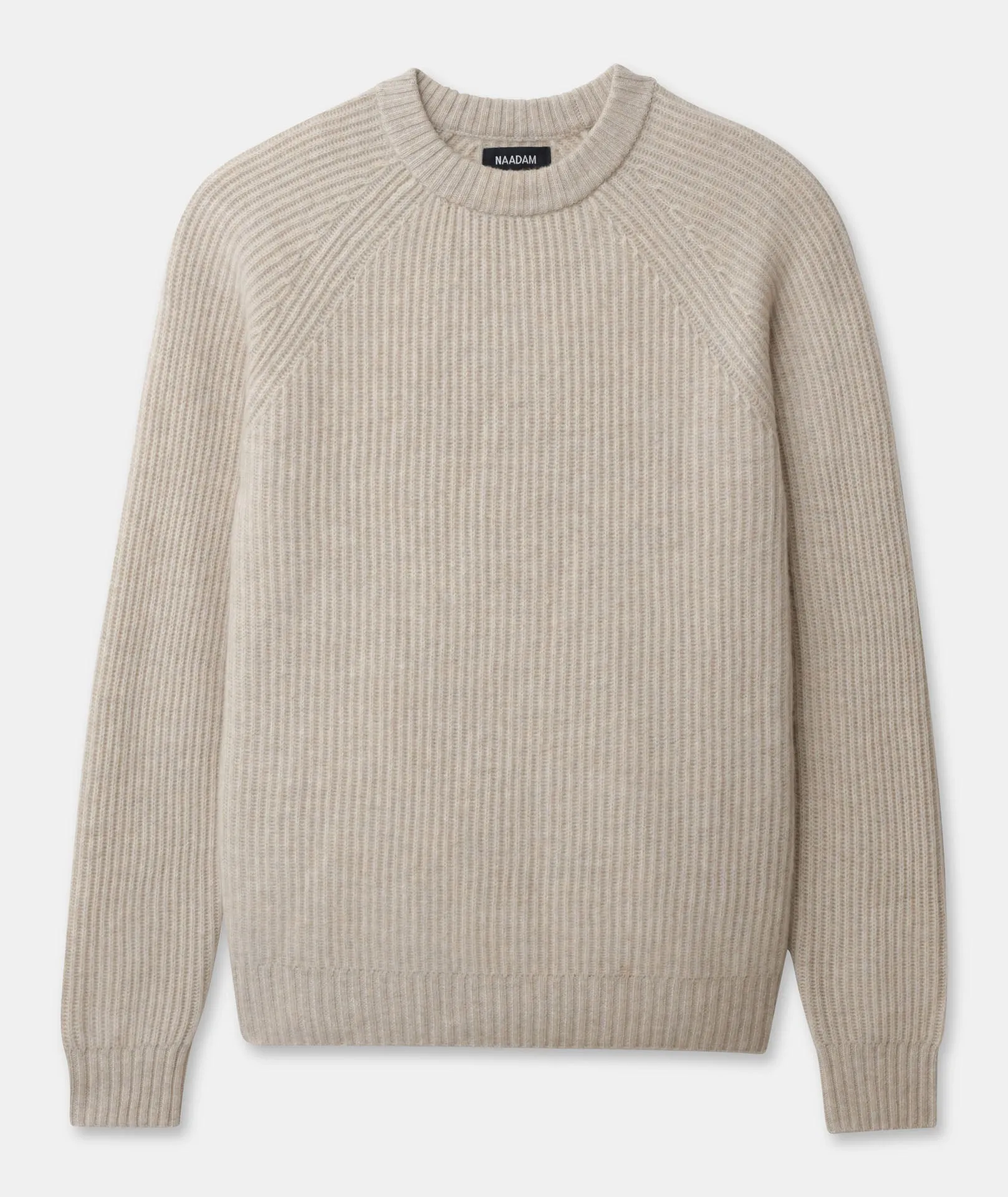 Luxe Cashmere Fisherman Crewneck Sweater