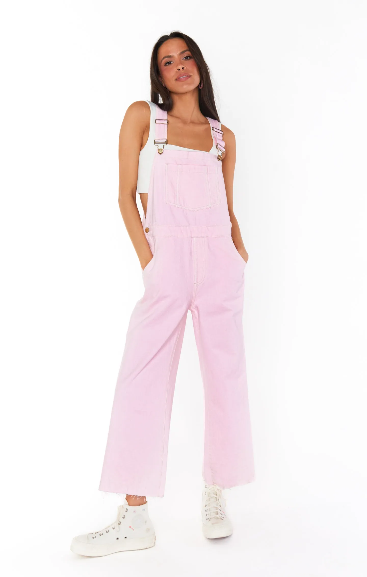 Marfa Overalls ~ Soft Pink Denim