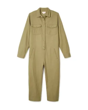 Melbourne Crop Overall Overalls - Washed Olive