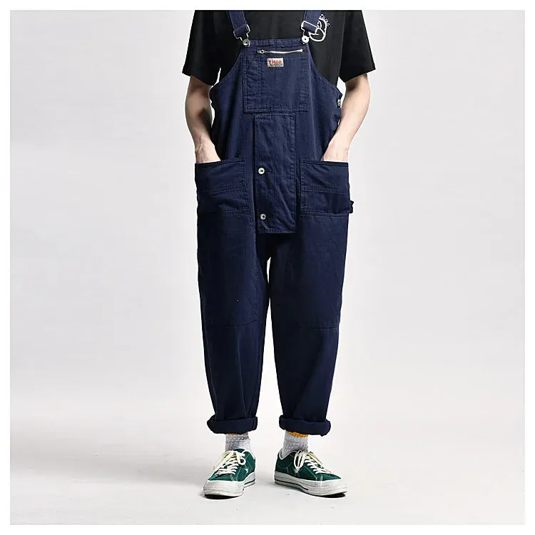 Men's Shinjuku Low Crotch Harem Overalls