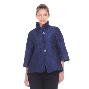 Moonlight Jacquard Ruffle Collar Jacket - 2455-TAF