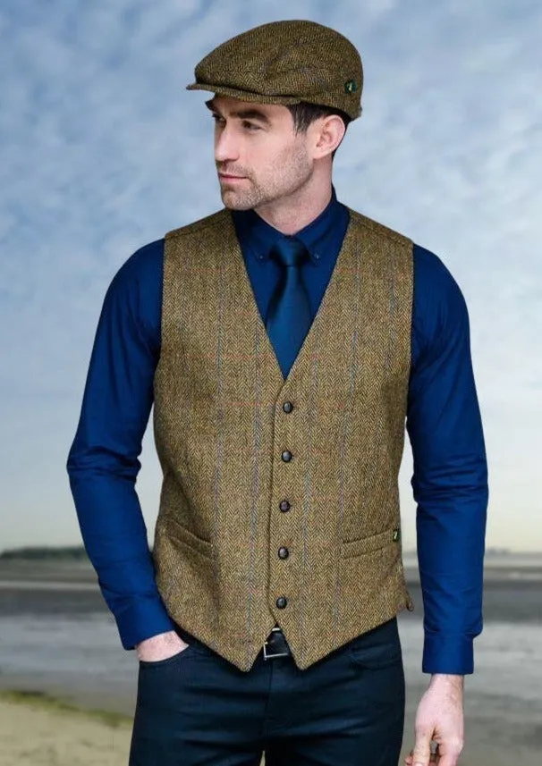 Mucros Tweed Waistcoat | Brown