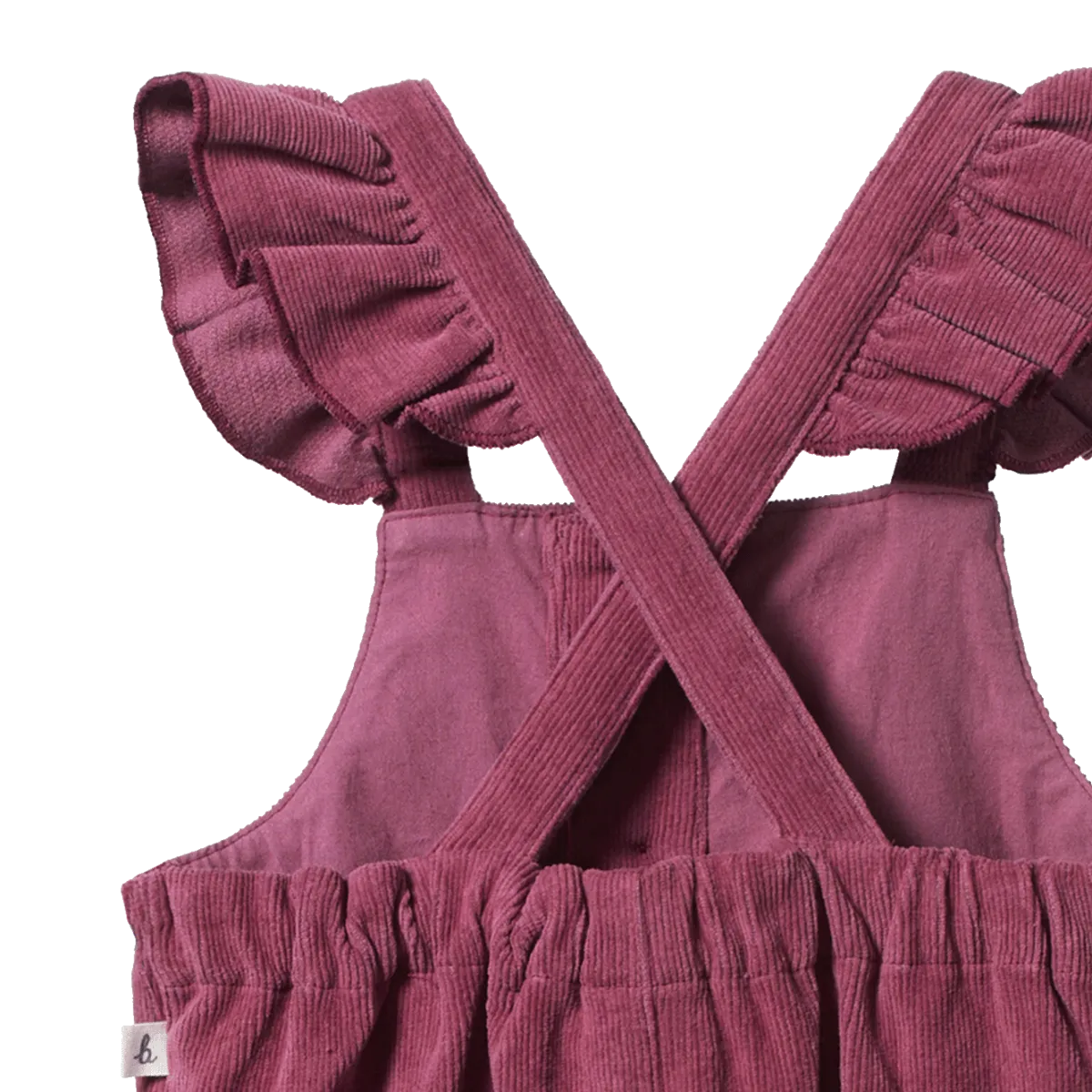 NATURE BABY ORCHARD CORD OVERALLS RHUBARB