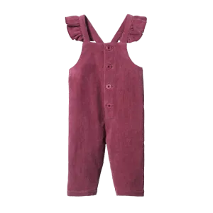 NATURE BABY ORCHARD CORD OVERALLS RHUBARB