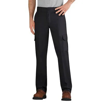 NEW - Dickies Men's FLEX Slim Fit Straight Leg Cargo Pants - Black 34x34