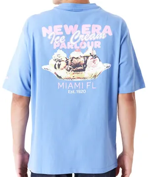 New Era Mens Food Graphic Oversized T Shirt Blue