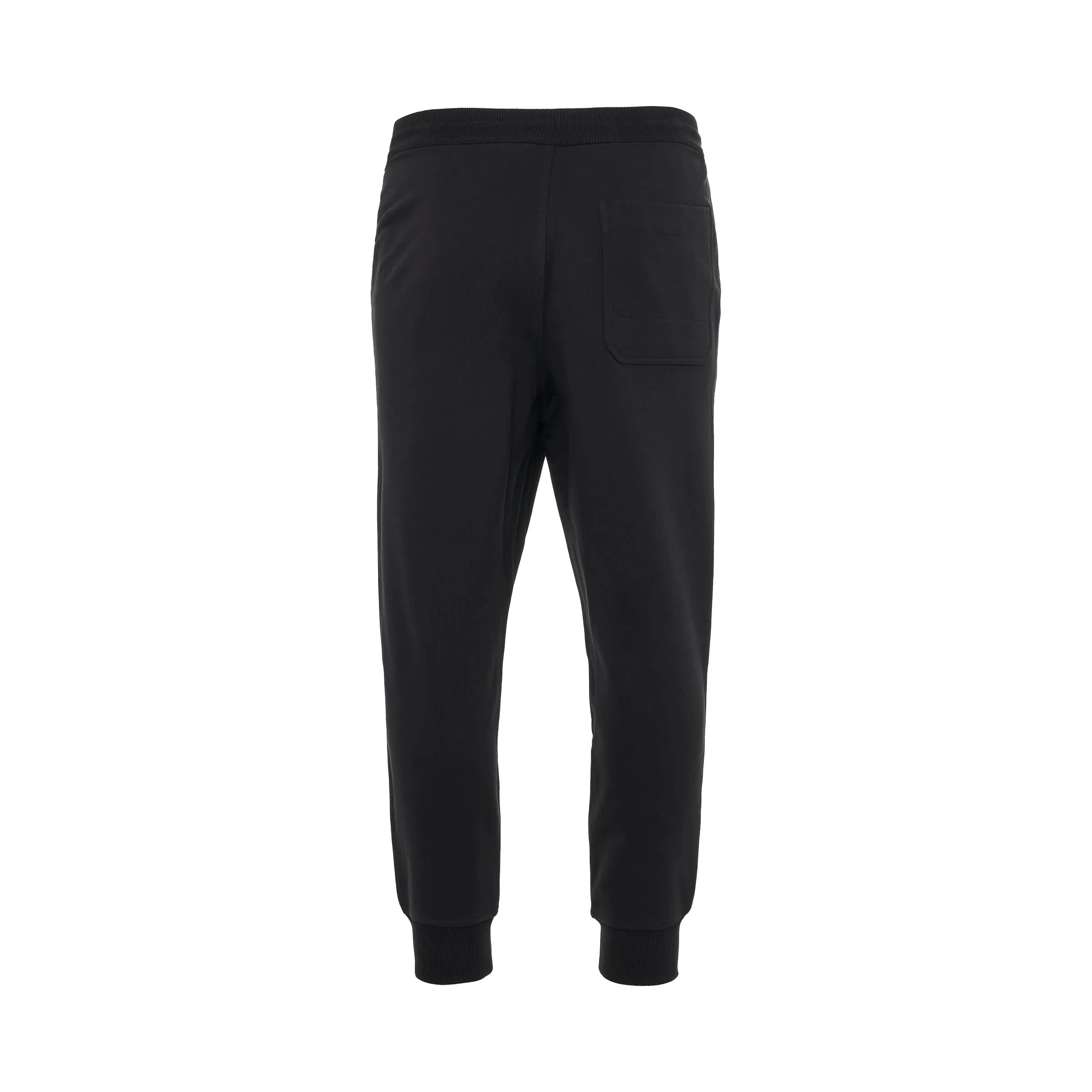 Organic Cotton Terry Cuffed Pants in Black