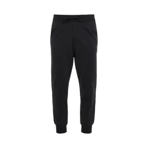 Organic Cotton Terry Cuffed Pants in Black