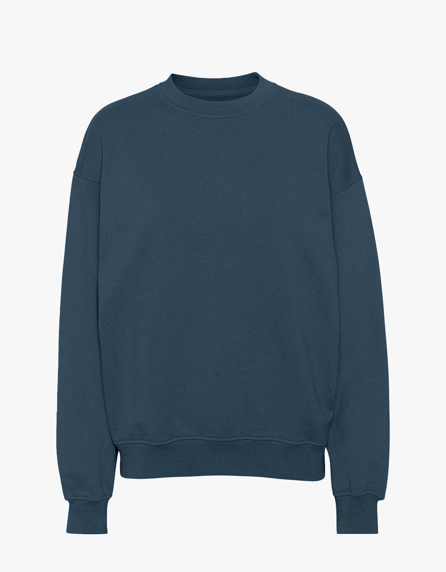 Organic Oversized Crew - Petrol Blue