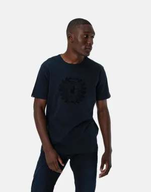 Polo Crest Flock T-Shirt Navy