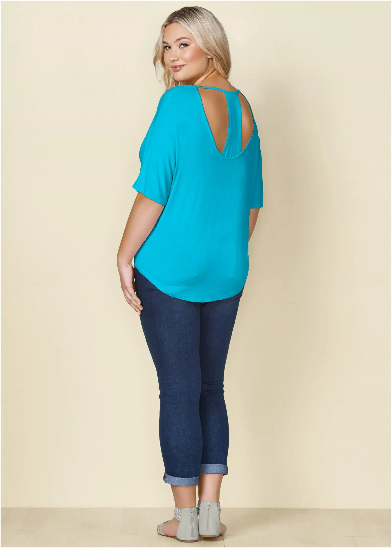 Racerback Basic Top - Aqua