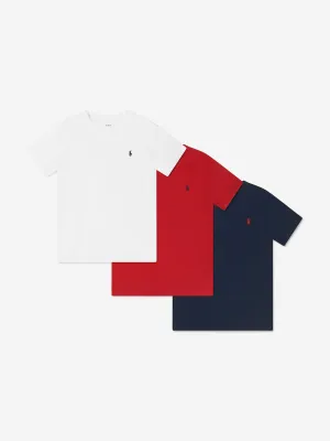 Ralph Lauren Boys 3 Piece T-Shirt Gift Set